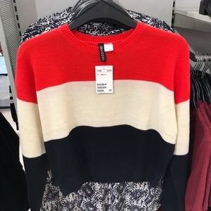 Red White and Blue H&M Sweater